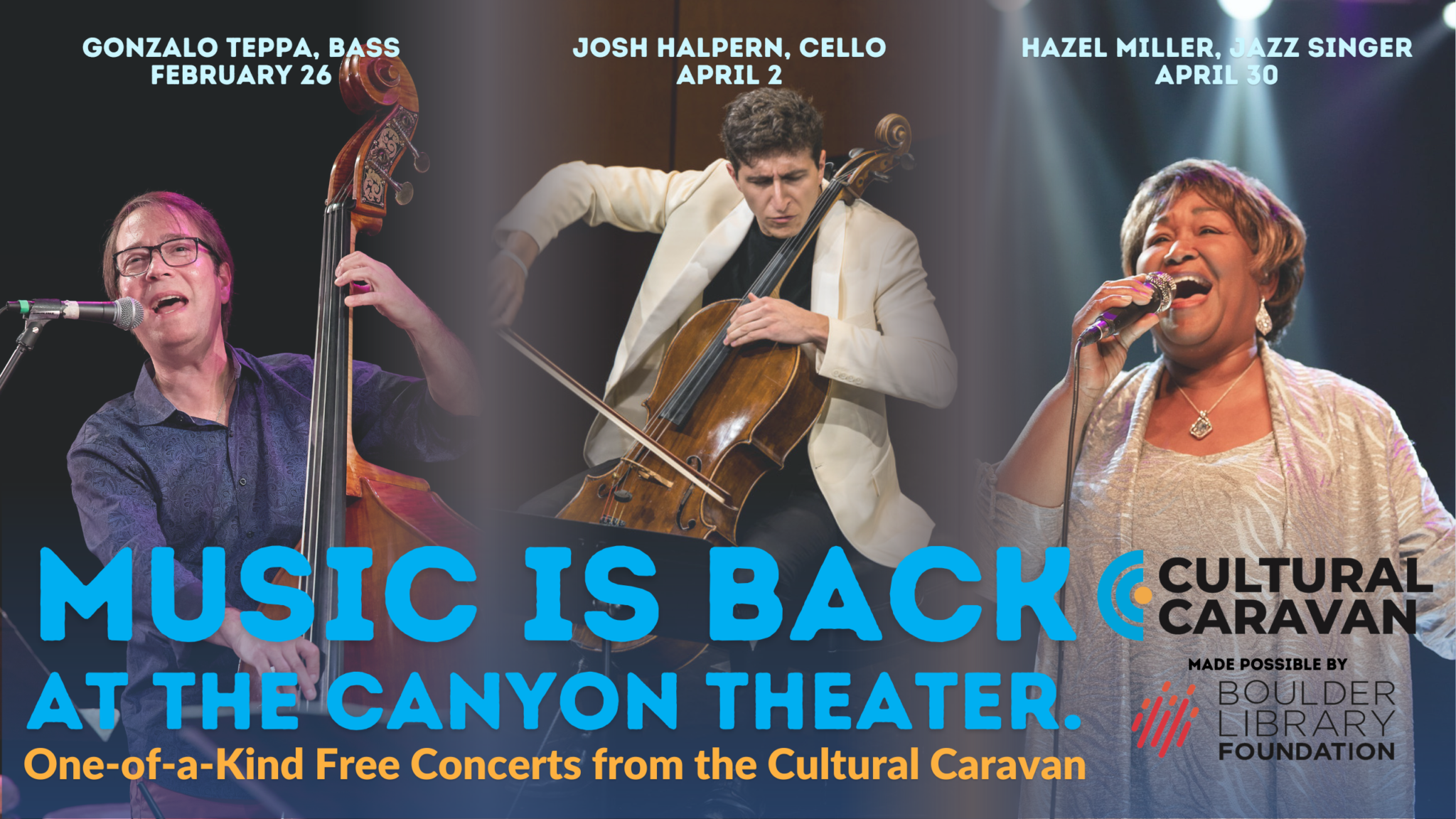 The Cultural Caravan brings great music to the Canyon Theater stage in 2023!