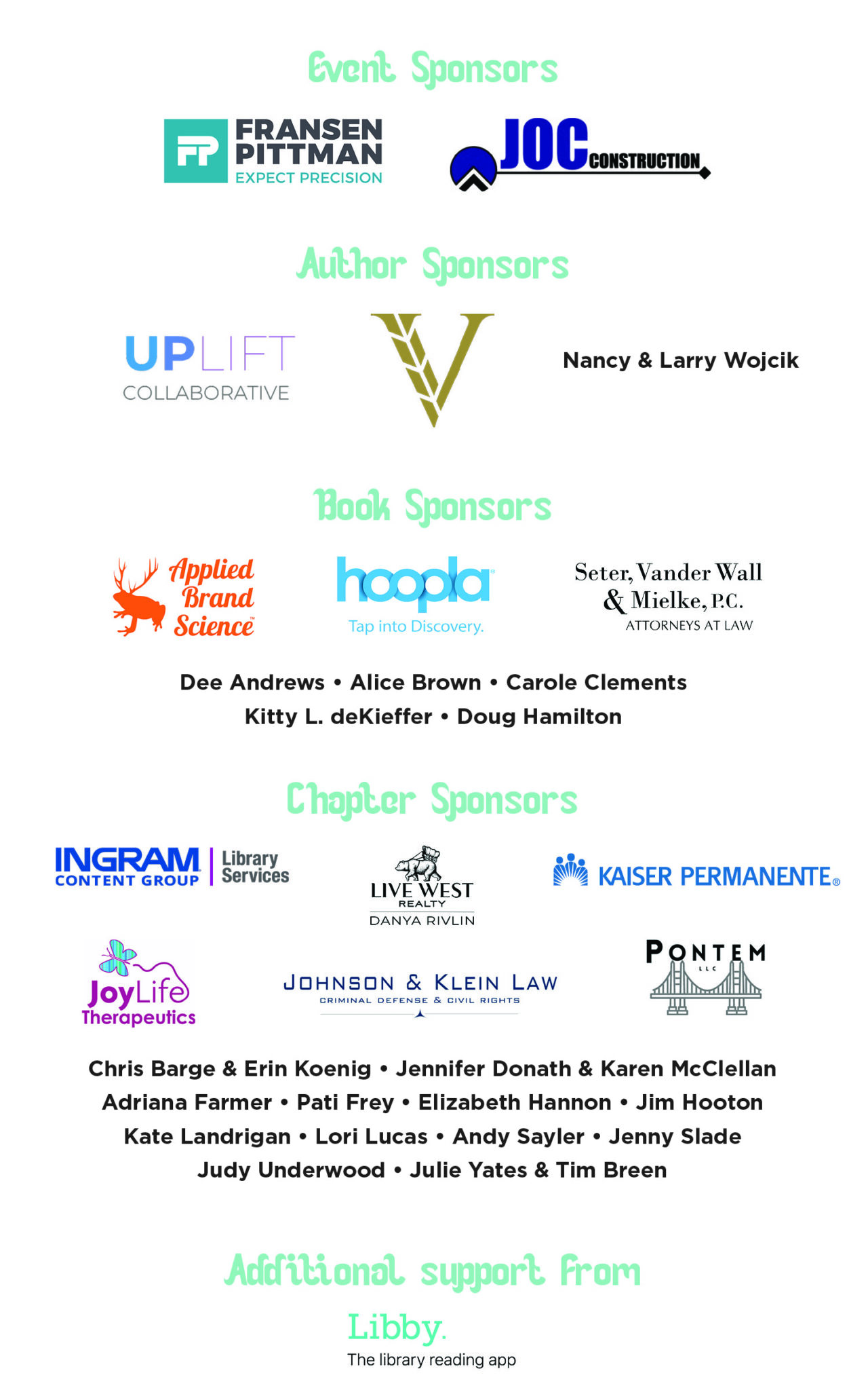 2025 Gala Sponsor Logos