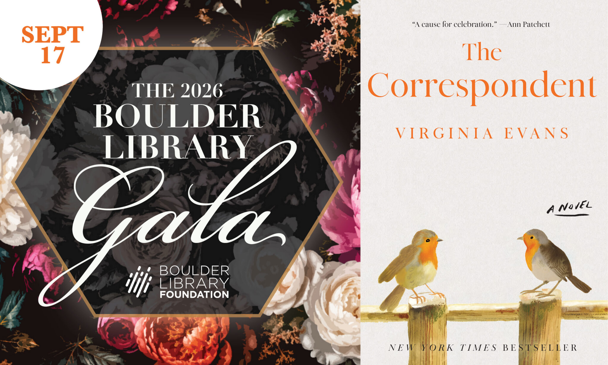 2026 Boulder Library Gala featuring author Virginia Evans of “The Correspondent”